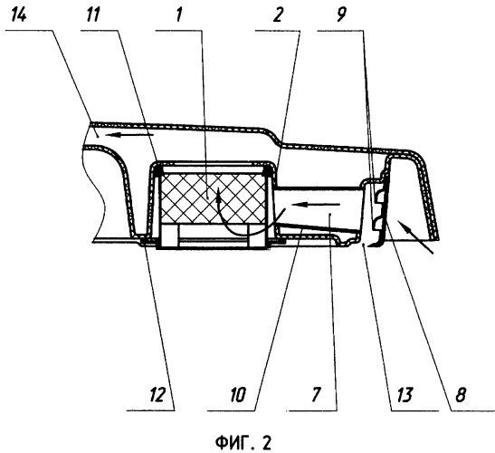 Устройство для вентиляции кабины транспортного средства (патент 2318679)