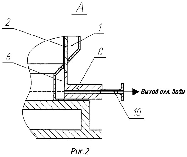 Система охлаждения колпака реактора для выращивания поликристаллического кремния (патент 2451118)