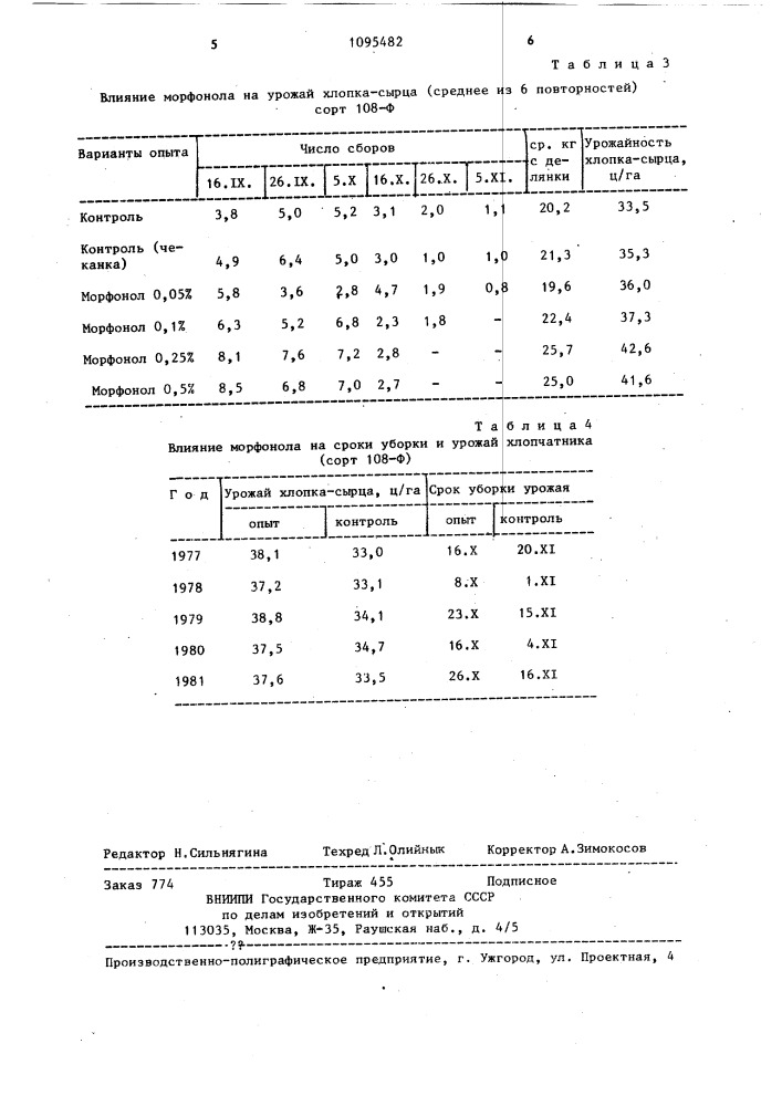 Способ регулирования плодоношения хлопчатника (патент 1095482)