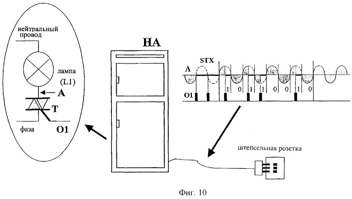 Способ, система и устройство для передачи данных в электрической цепи (патент 2265955)