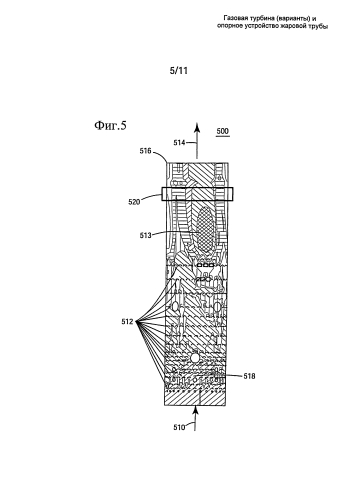 Газовая турбина (варианты) и опорное устройство жаровой трубы (патент 2589890)