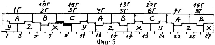 Трехфазная двухслойная электромашинная обмотка при 2p=16&#183;c полюсах в z=3(8&#183;b+3)&#183;c пазах (патент 2335069)