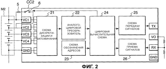 Устройство мониторинга напряжения аккумулятора (патент 2484491)