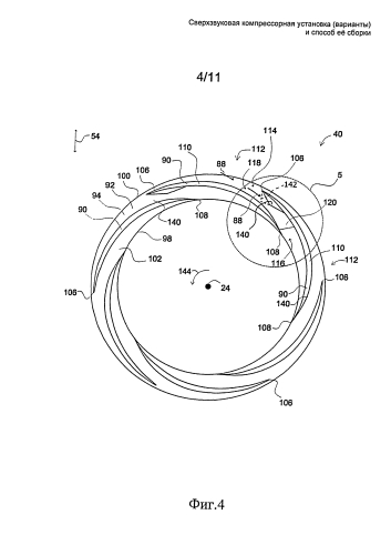 Сверхзвуковая компрессорная установка (варианты) и способ ее сборки (патент 2591750)