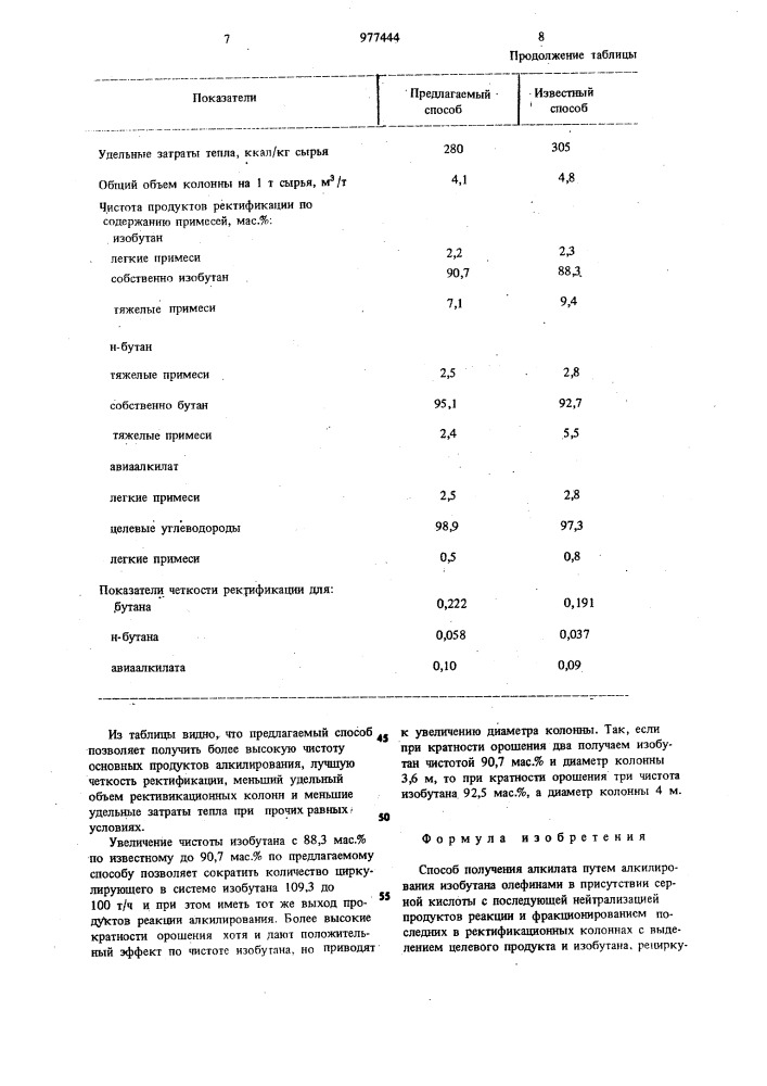 Способ получения алкилата (патент 977444)