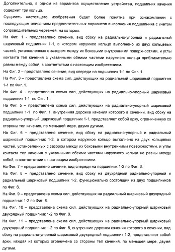 Способ разгрузки колец подшипника качения от действия центробежных сил (варианты) и подшипник качения (варианты) (патент 2398976)