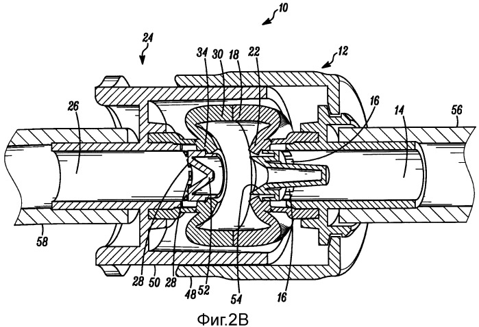 Стерильный соединитель с нестерильным изгибаемым кольцом и способ (патент 2537781)