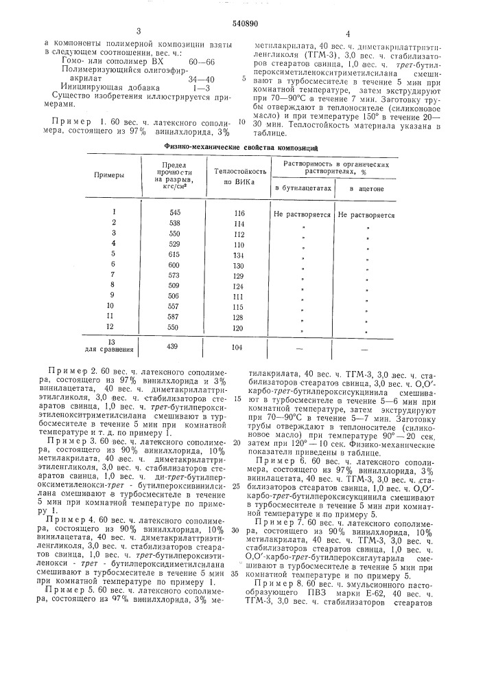 Полимерная композиция (патент 540890)