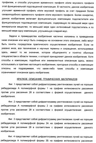 Композиция интенсивного подсластителя с минеральным веществом и подслащенные ею композиции (патент 2417031)