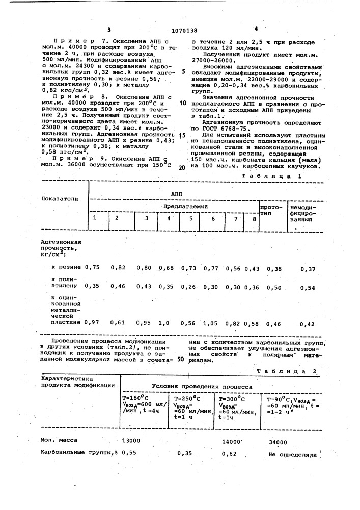 Способ получения модифицированного атактического полипропилена (патент 1070138)