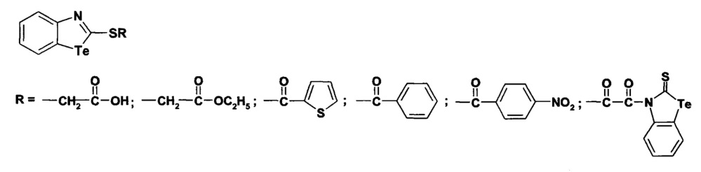 Синтез новых производных 2-меркаптобензтеллуразола, обладающих биологической активностью (патент 2650516)