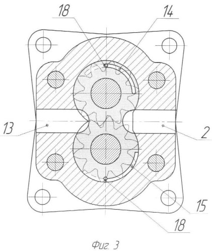 Шестеренная гидромашина (варианты) (патент 2365787)