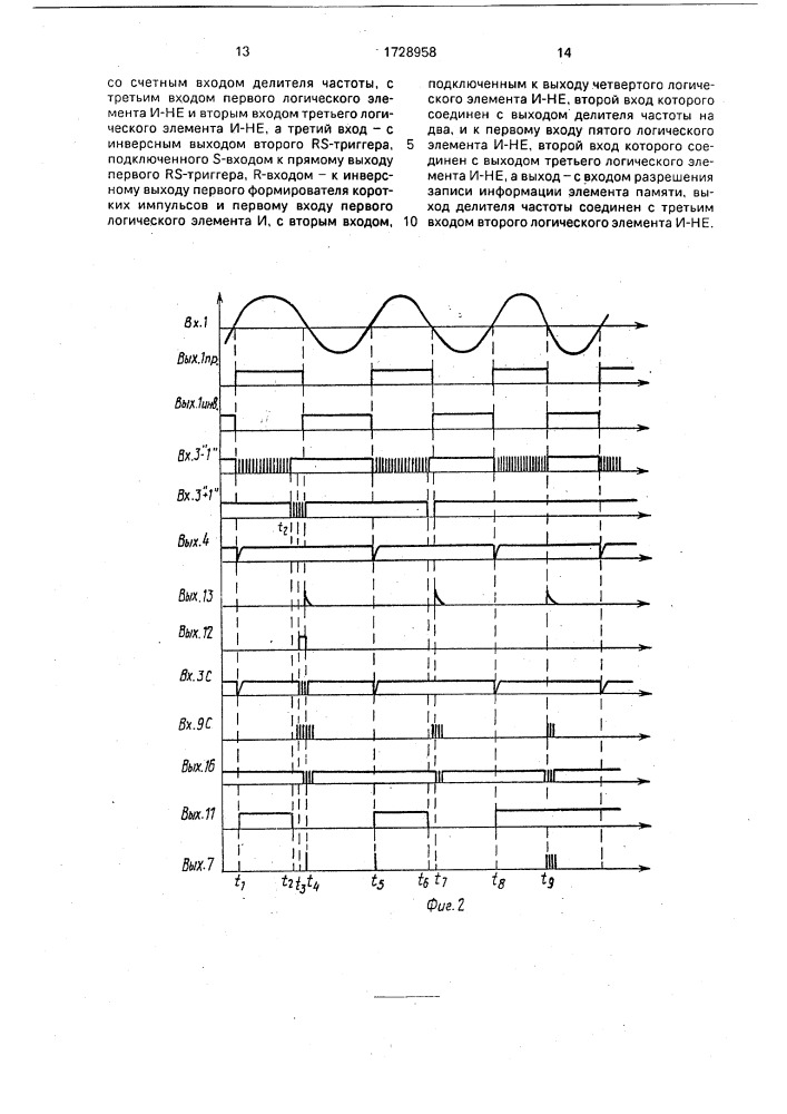 Регулятор частоты автономного генератора (патент 1728958)