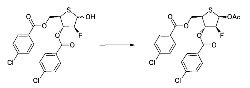 Синтетическое промежуточное соединение 1-(2-дезокси-2-фтор-4-тио-β-d-арабинофуранозил)цитозина, синтетическое промежуточное соединение тионуклеозида и способ их получения (патент 2633355)