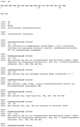 Варианты натрийуретического пептида с-типа (патент 2573911)