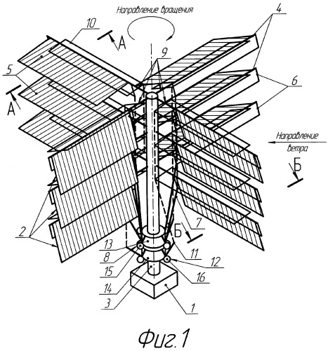 Ветродвигатель (патент 2307950)