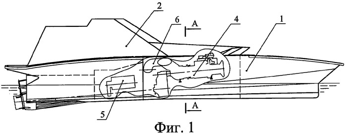 Многорежимный скоростной катер (патент 2323848)
