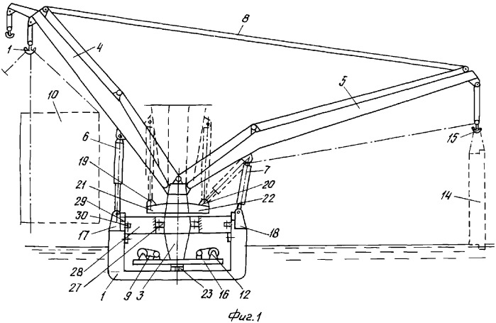 Плавучее подъемное средство большой грузоподъемности (патент 2320529)