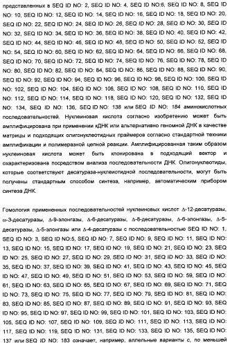 Способ получения полиненасыщенных кислот жирного ряда в трансгенных организмах (патент 2447147)