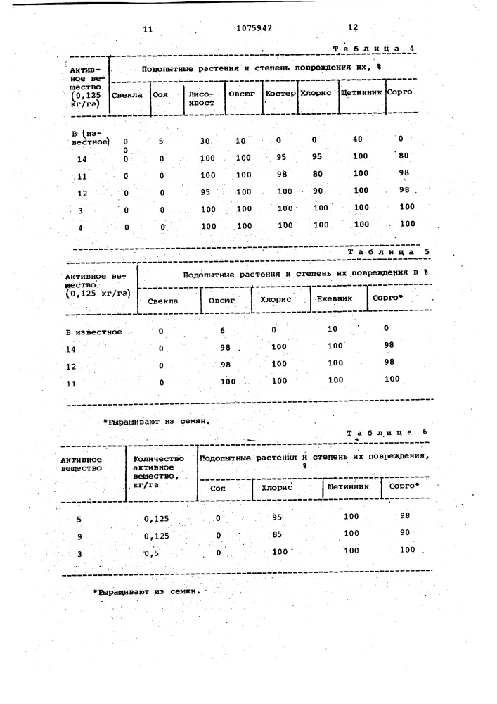 Гербицидное средство (его варианты) (патент 1075942)