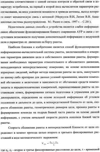 Способ функционирования информационно-вычислительной системы ракеты и устройство для его осуществления (патент 2351889)