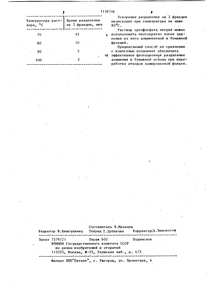 Способ переработки алюминийсодержащих отходов (патент 1118706)