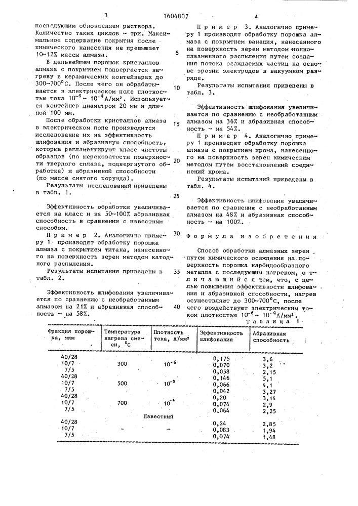 Способ обработки алмазных зерен (патент 1604807)