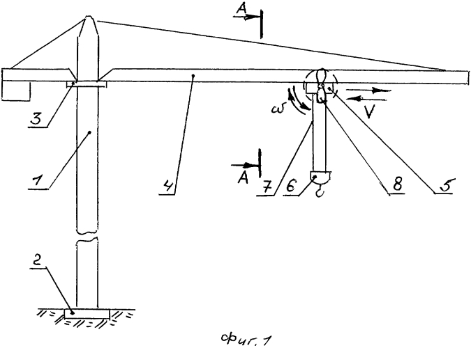 Башенный кран (патент 2590765)