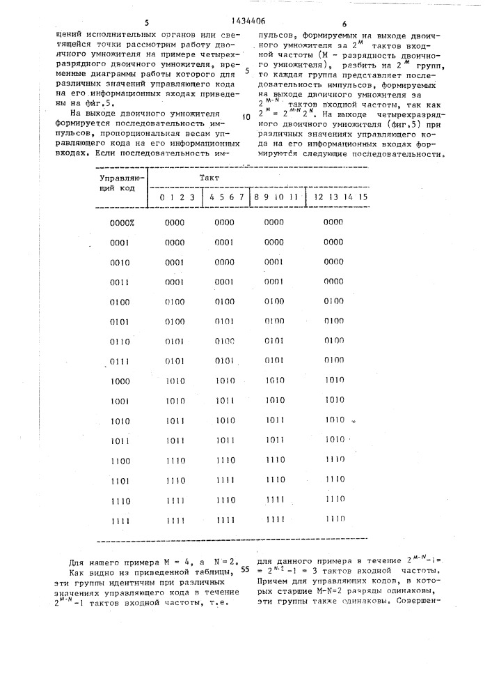 Цифровой линейный интерполятор (патент 1434406)