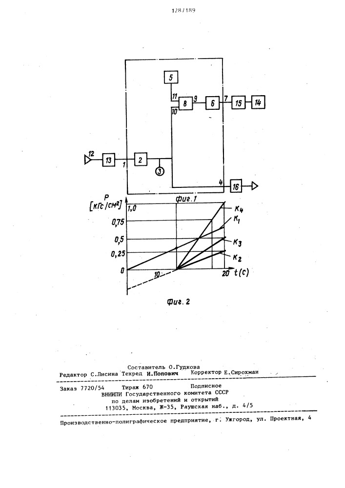 Пневматический интегратор (патент 1287189)