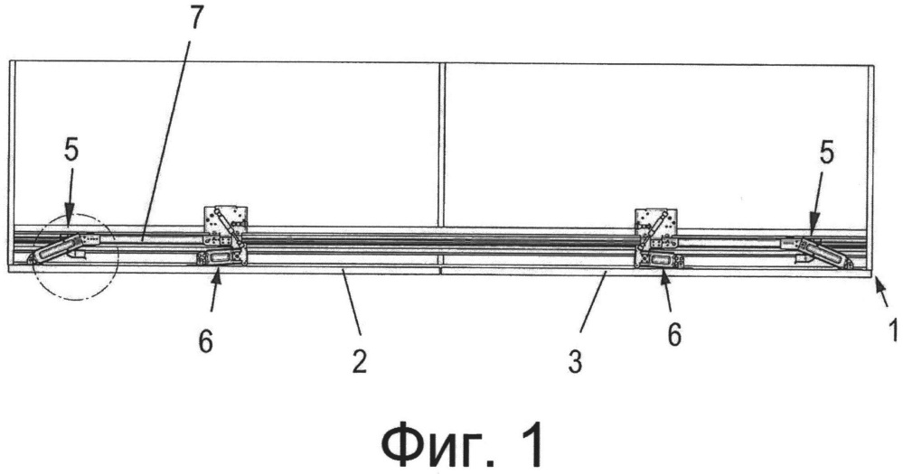 Направляющее устройство раздвижной двери для предмета мебели с раздвижными дверями (патент 2624195)