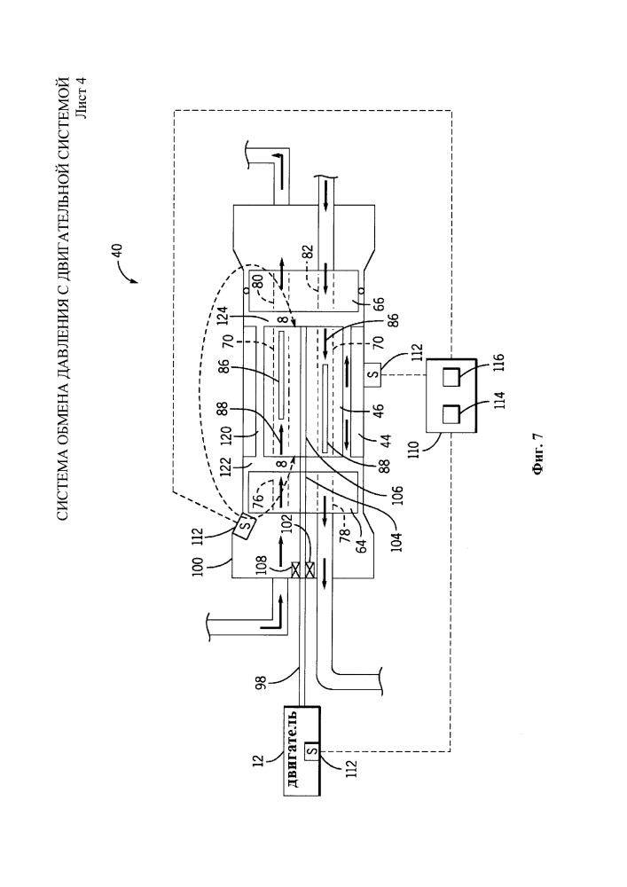Система обмена давления с двигательной системой (патент 2655434)