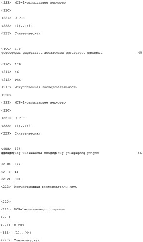 Нуклеиновые кислоты, связывающиеся с мср-1 (патент 2518330)