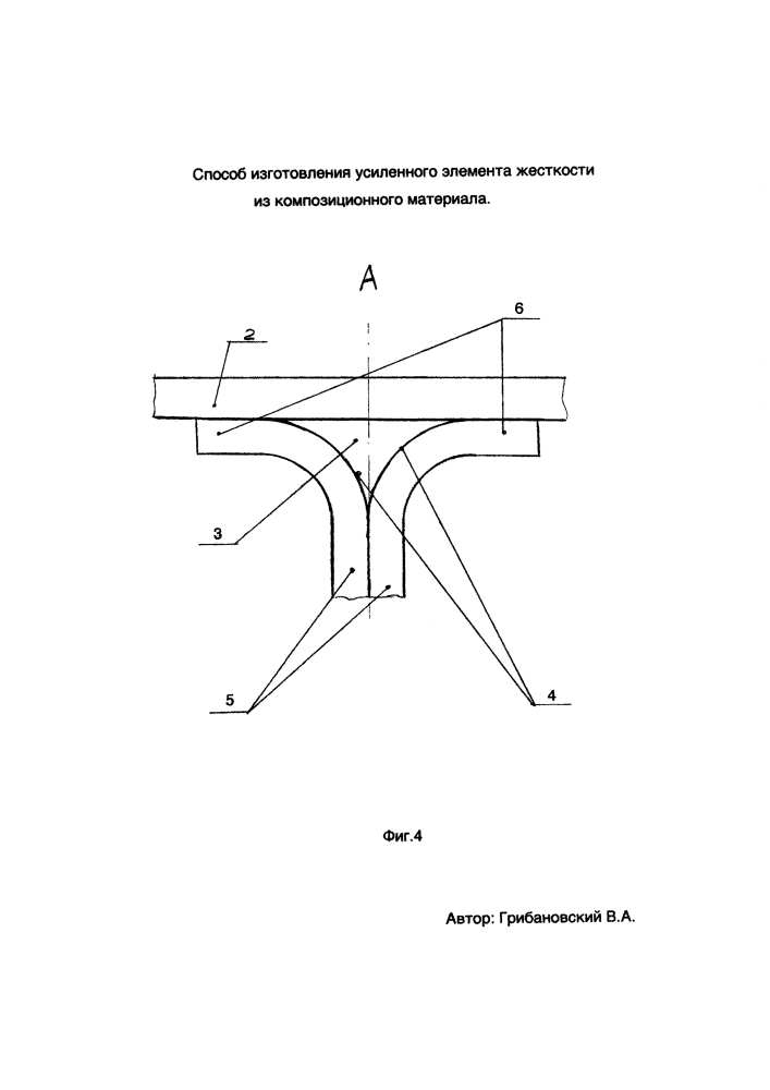 Способ изготовления усиленного элемента жесткости из композиционного материала (патент 2613912)