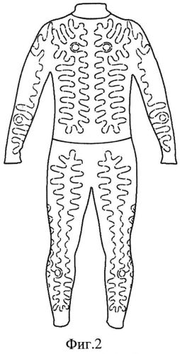 Электрообогревательная водолазная одежда (патент 2558409)