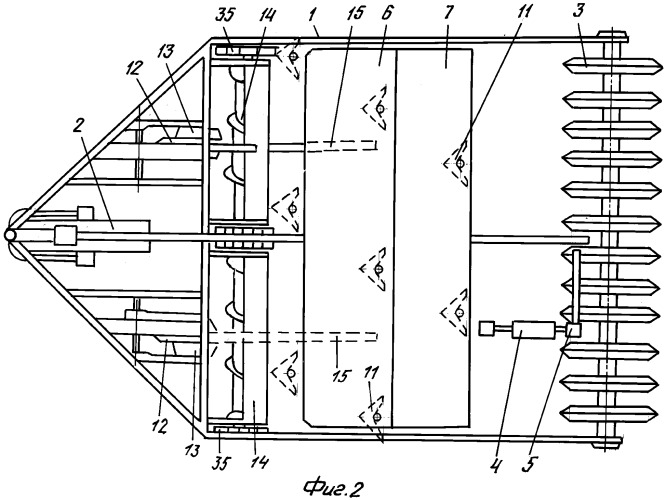 Почвообрабатывающепосевной агрегат (патент 2318302)