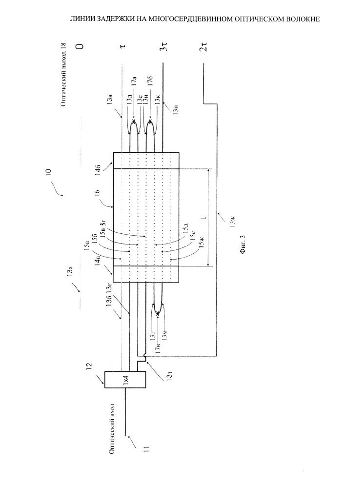 Линии задержки на многосердцевинном оптическом волокне (патент 2626045)