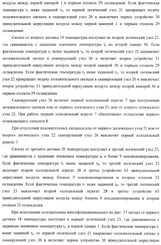 Холодильник многофункциональный (два варианта) и способ охлаждения в камере холодильника многофункционального (четыре варианта) (патент 2376536)
