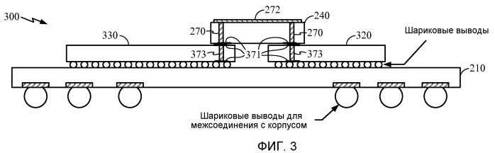Мостиковое межсоединение посредством сквозных отверстий через кремний (патент 2461092)
