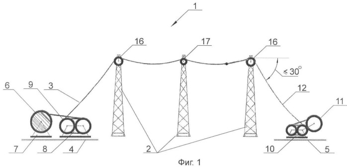 Высоковольтная воздушная линия электропередачи и способ ремонта высоковольтной воздушной линии электропередачи (патент 2461939)