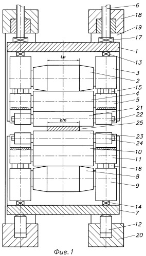 Рабочая клеть для прокатки полос (патент 2349399)