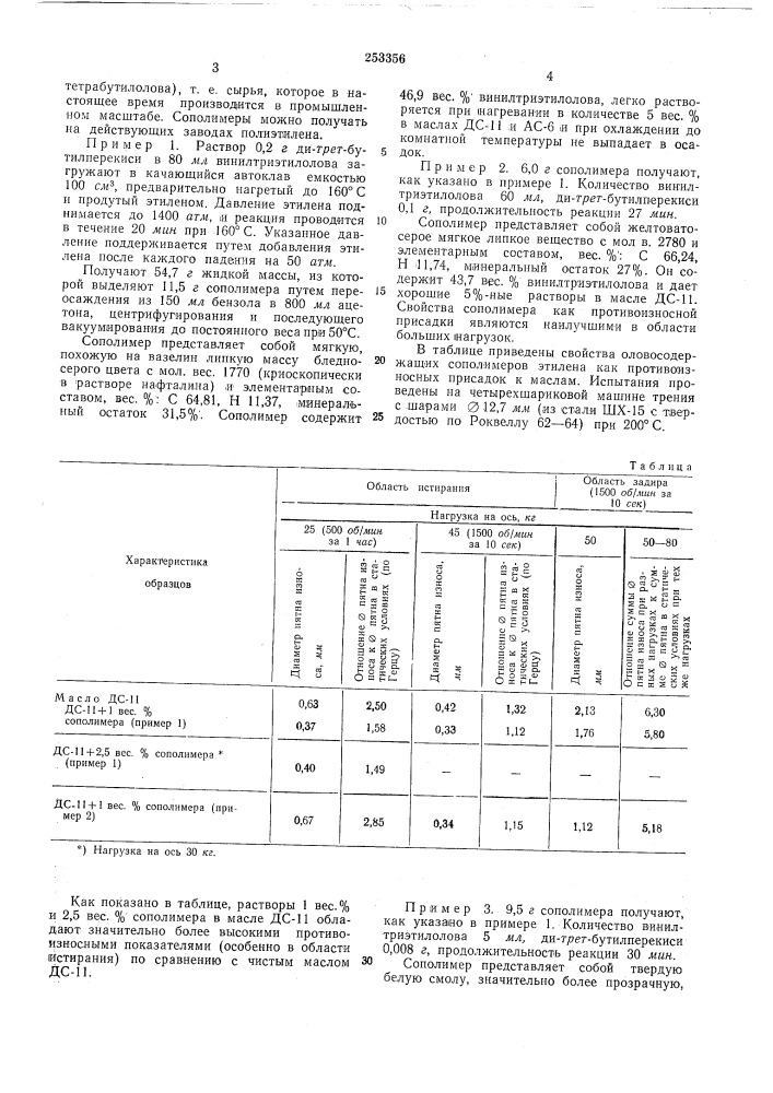 Способ получения сополимеров этилена (патент 253356)