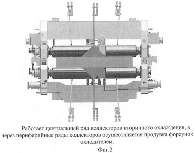 Способ охлаждения металла при непрерывной разливке (патент 2446913)