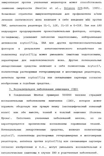 Новый лиганд рецептора цитокина zcytor17 (патент 2360923)