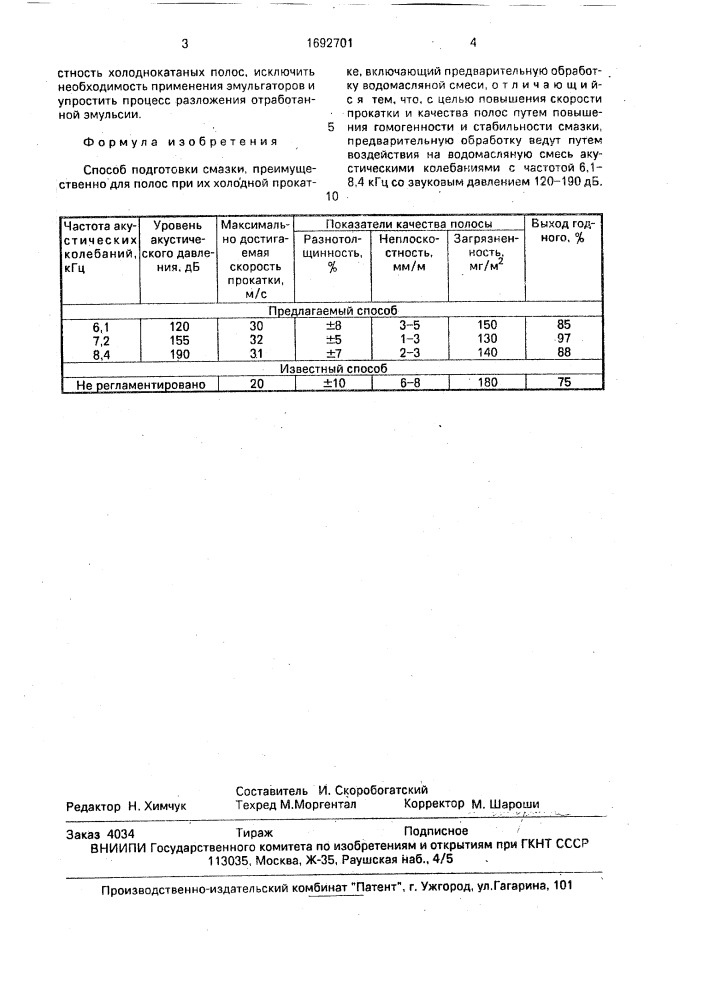 Способ подготовки смазки (патент 1692701)