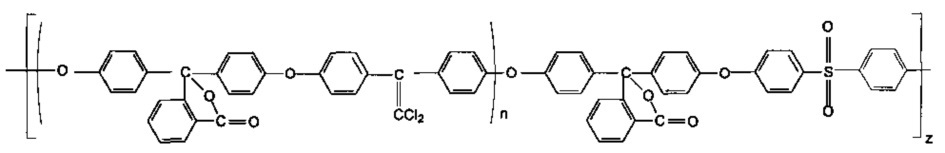 Блок-сополиэфирсульфоны с дихлорэтиленовыми группами в основной цепи (патент 2610540)