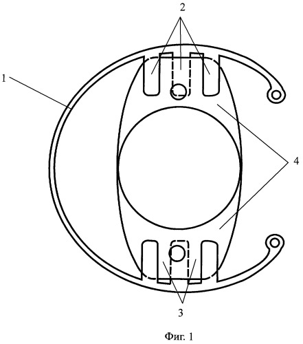 Внутрикапсульное кольцо с элементами фиксации интраокулярной линзы с плоскостной гаптической частью (патент 2388432)