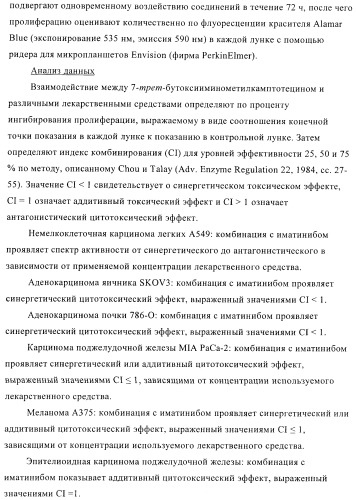 Комбинации терапевтических агентов для лечения рака (патент 2400232)