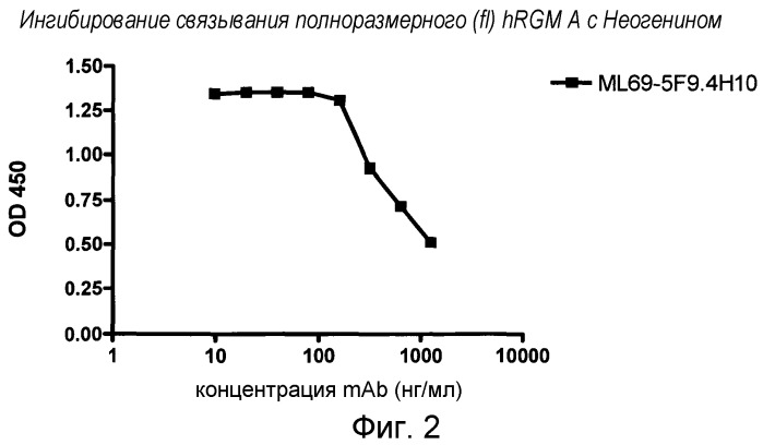 Моноклональные антитела против белка rgm а и их применение (патент 2524136)