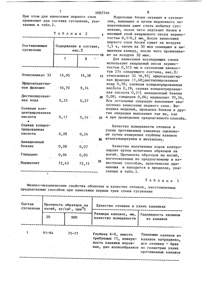 Способ изготовления многослойных оболочковых форм по выплавляемым моделям (патент 1082546)